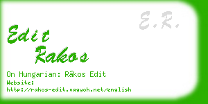 edit rakos business card